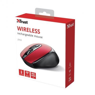 Trust Mouse Zaya Rechargeable WL Red