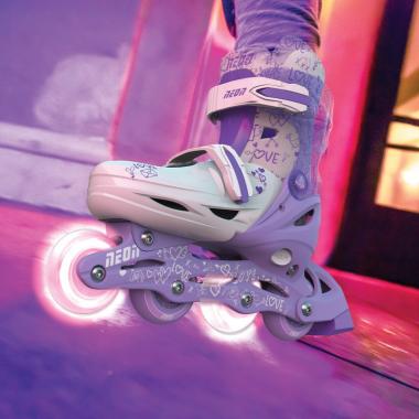 NEON Ролики Combo Skates Фіолетовий (Розмір 30-33)