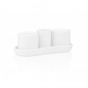 ARDESTO Set for salt and pepper, 4 items, porcelain