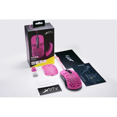 Cherry Xtrfy Миша M42 RGB USB Pink