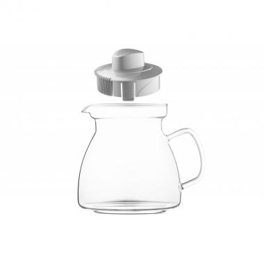 Termisil Maja teapot, 1250 ml, grey, borosilicate glass, plastic