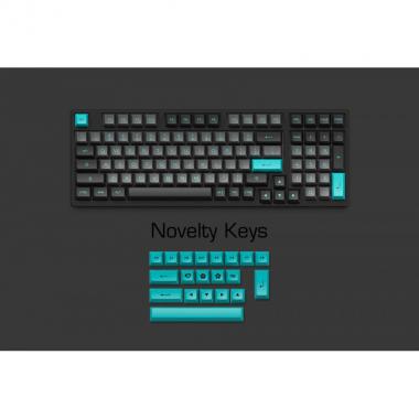 Akko Keyboard 3098N Black&Cyan TTC Flame Switch RGB