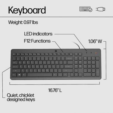 HP Комплект 150 USB EN black