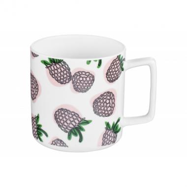 ARDESTO Mug Raspberries, 340 ml, porcelain