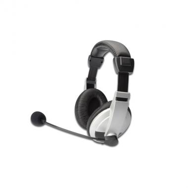 Digitus Stereo Multimedia Headset, with microphone cable 1,8 m, volume control, 2x3,5mm stereo jacks