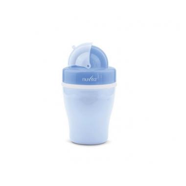Nuvita Поїльник непроливайка 18м+ 200мл із трубочкою[NV1436Blue]