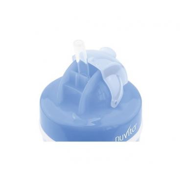 Nuvita Поїльник непроливайка 18м+ 200мл із трубочкою[NV1436Blue]