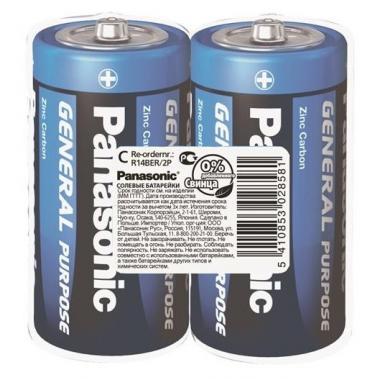 Panasonic Battery GENERAL PURPOSE Zinc Carbon C(R14) Shrink, 2 pcs.