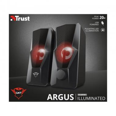 Trust Акустична система (Колонки) 2.0 GXT 610 Argus Illuminated USB Black