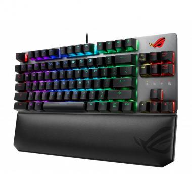 ASUS ROG Strix Scope TKL Deluxe Cherry MX Silent Red Ru USB RGB Black/Grey