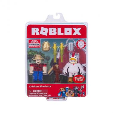 Roblox Игровая коллекционная фигурка Game Packs Chicken Simulator, набор 2 шт.