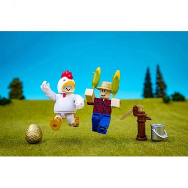 Roblox Игровая коллекционная фигурка Game Packs Chicken Simulator, набор 2 шт.