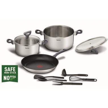 Tefal Набор посуды Daily Cook, 11 предметов, нерж.сталь