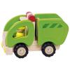 goki Wooden car Garbage truck (green)