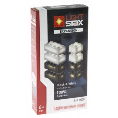 LIGHT STAX Элементы 4х2 и 2х2 с LED подсветкой Черный,Белый LS-S11002