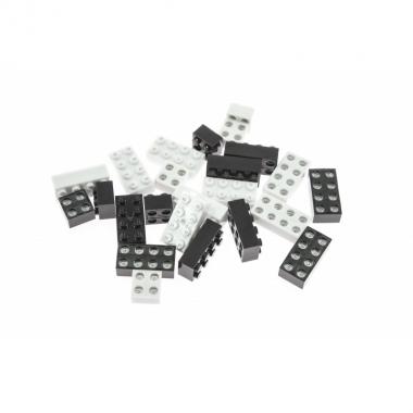 LIGHT STAX Элементы 4х2 и 2х2 с LED подсветкой Черный,Белый LS-S11002