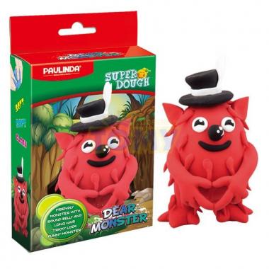 PAULINDA Масса для лепки Super Dough Dear Monster красный