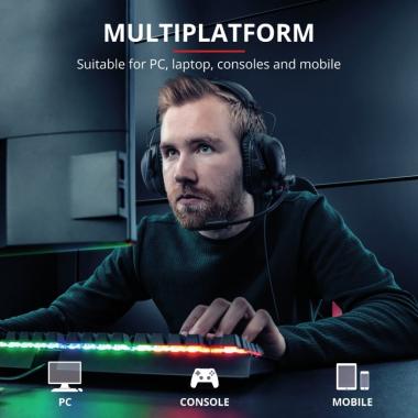 Trust GXT 444 Wayman Pro Gaming Headset BLACK