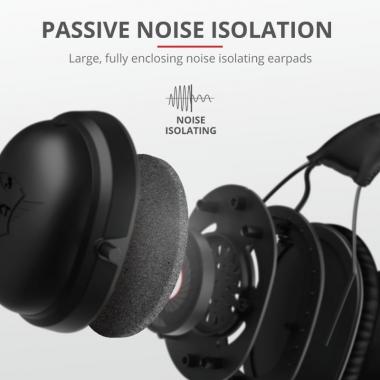 Trust GXT 444 Wayman Pro Gaming Headset BLACK