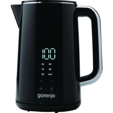 Gorenje Electric kettle, 1,7L, Strix, double-walled, black
