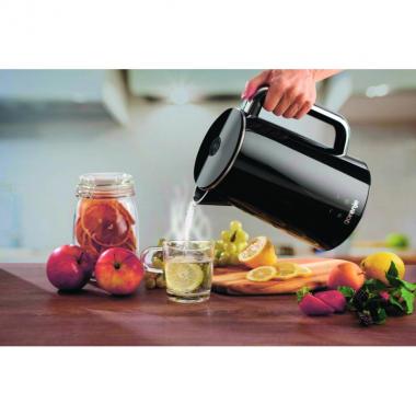 Gorenje Electric kettle, 1,7L, Strix, double-walled, black