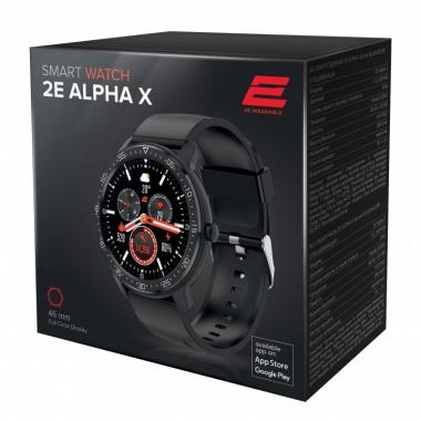 2E Watch Alpha X 46 mm Black-Silver