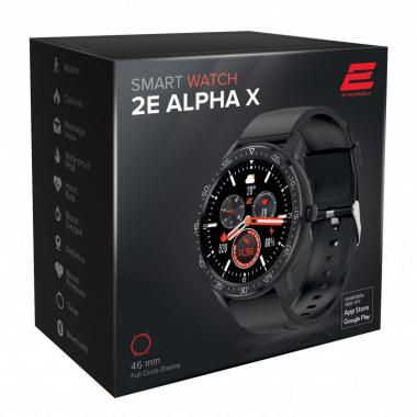2E Watch Alpha X 46 mm Black-Silver