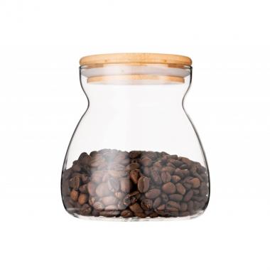 ARDESTO Jar Fresh Hourglass 700 ml, glass, bamboo
