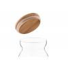 ARDESTO Jar Fresh Hourglass 700 ml, glass, bamboo