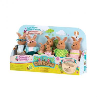 Li`l Woodzeez Figurine set - The Rabbit family (7 characters)