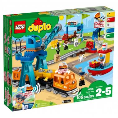 LEGO Конструктор Duplo Грузовой поезд 10875