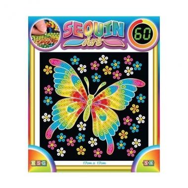 Sequin Art Craft kit 60 - Butterfly