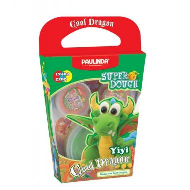 PAULINDA Маса для ліплення Super Dough Cool Dragon Дракон (зелений)