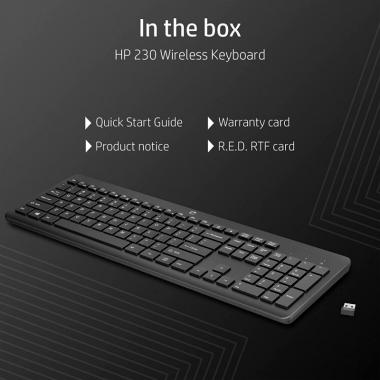 HP Клавіатура 230 WL black