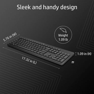 HP Клавіатура 230 WL black