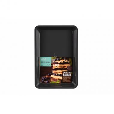 ARDESTO Форма для випічки Tasty baking прямокутна, 28.5x19.5x3.5 см, сірий, голубий