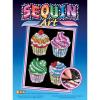 Sequin Art Craft kit BLUE - Cupcakes