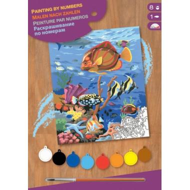 Sequin Art Набор для творчества PAINTING BY NUMBERS JUNIOR Coral Scene