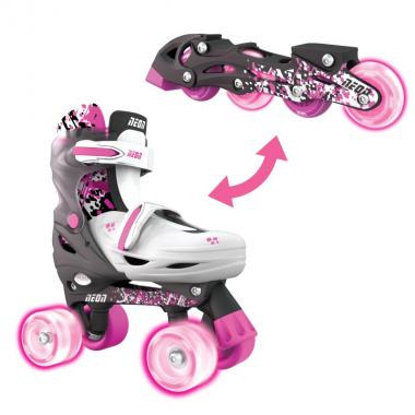 NEON COMBO CYBER SKATES (3-6/34-37) - NT31 (Pink)