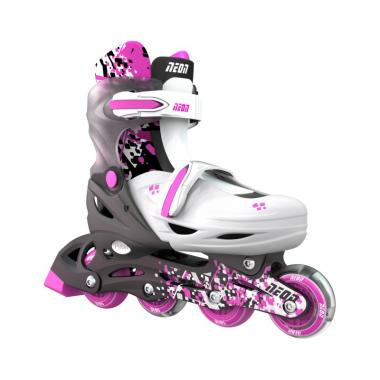 NEON COMBO CYBER SKATES (3-6/34-37) - NT31 (Pink)