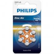 Philips Battery Zinc air ZA13( PR13,PR48, AC13, DA13, AG5,) blister, 6 pcs.
