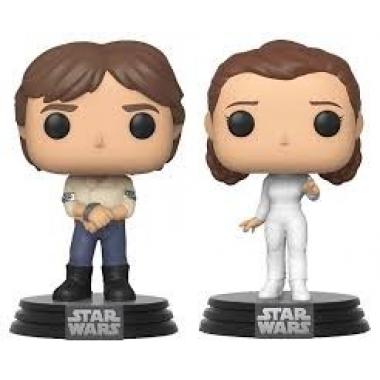 Funko Коллекционная фигурка Funko POP! Bobble: Star Wars: 2PK Han & Leia 46770