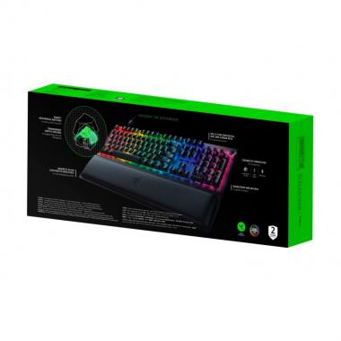 Razer Клавіатура ігрова BlackWidow V3 Pro Green Switch WL/BT/USB RU RGB, Black