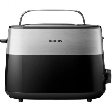 Philips Тостер Daily Collection, 830Вт, пластик, крышка от пыли, черный