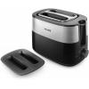 Philips Тостер Daily Collection, 830Вт, пластик, крышка от пыли, черный