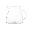 Termisil Maja teapot, 1250 ml, raspberry, borosilicate glass, plastic