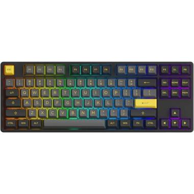 Akko Keyboard 5087B Plus Black & Gold CS Silver Switches RGB