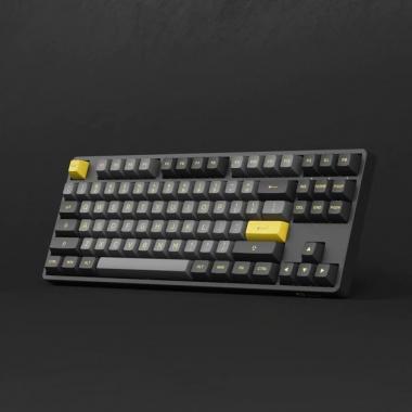 Akko Keyboard 5087B Plus Black & Gold CS Silver Switches RGB