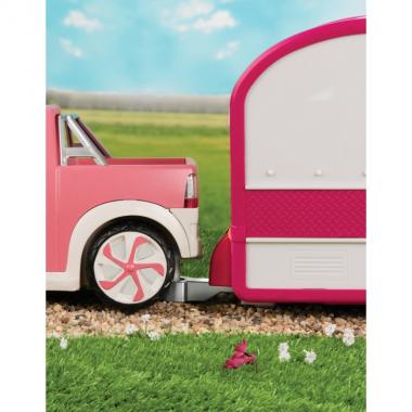 LORI Doll Vehicle Set - Pink truck with FM radio