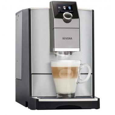 Nivona Coffee machine CafeRomatica, 2,2L, auto capuchino maker, auto recipe-5, black-silver